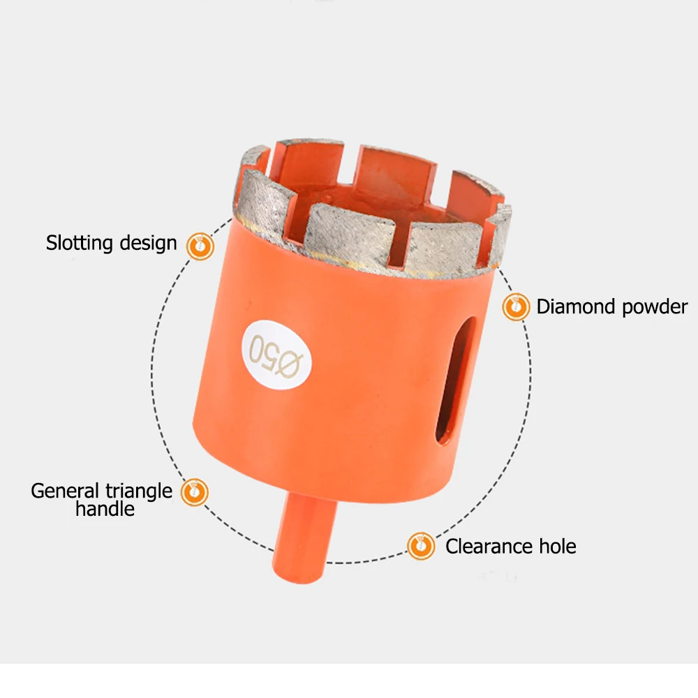 Kim Loại Kim Cương Khoan Core Bit Đá Mũi Khoan Cưa Lỗ Khoan Bits Chuông Thấy Cho Kính Gốm Sứ Ngói Đá Cẩm Thạch đá Hoa Cương