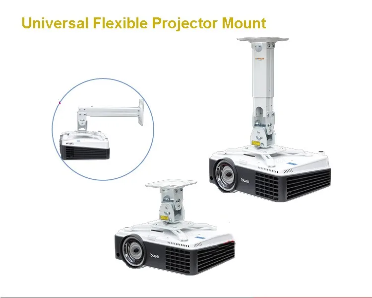 Universal Flexible Audio/ Projector Mount Ceiling / Wall Mount Bracket Height adjustable 290-390mm