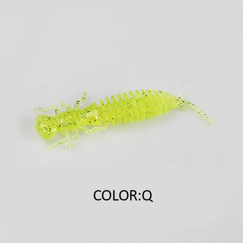 2019 NEUE Larve Weiche Köder 50mm 62mm 85mm Angeln Künstliche Köder Silikon Bass Pike Minnow Swimbait Jigging kunststoff Köder Wurm