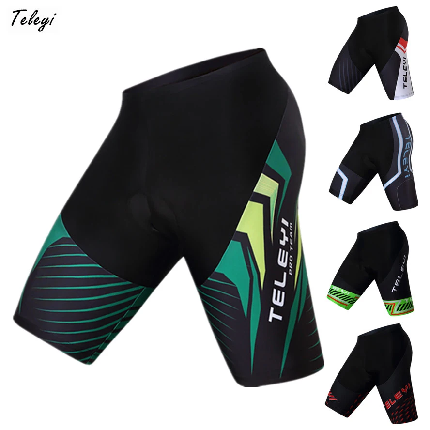 Teleyi 2021 Racing Sport Cycling Shorts Ropa Ciclismo Summer mtb Bicycle Shorts Coolmax 4D Gel Pad Bike Shorts bermuda Ciclismo