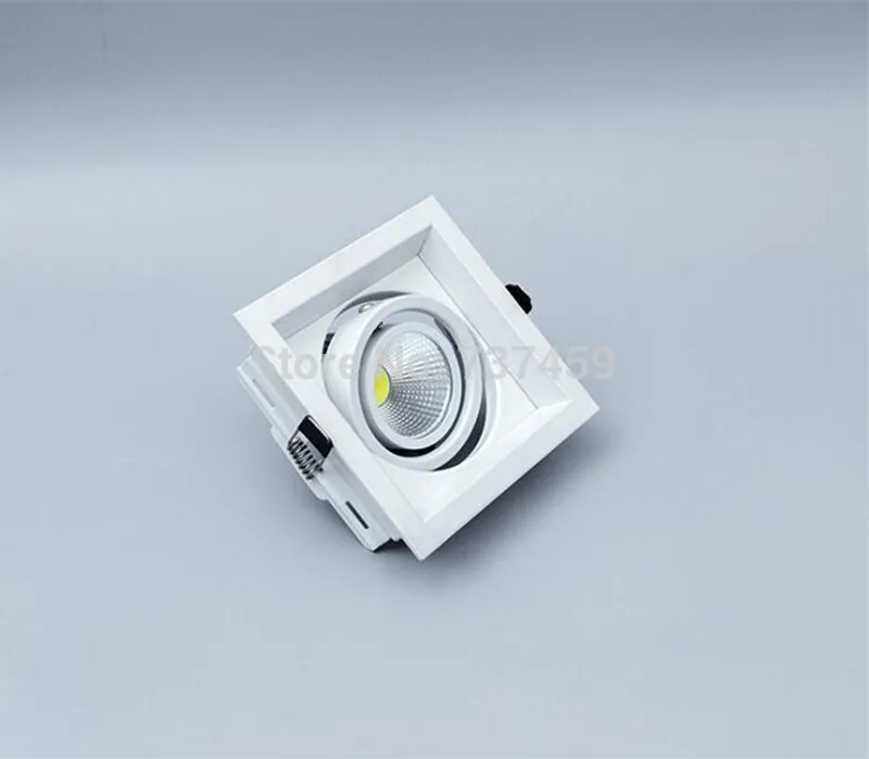 

High Power Square LED Downlight Dimmable 10W 12W 15W COB LED Spotlight 100LM/W for Home Stores Shops Engineering Commerical Lamp