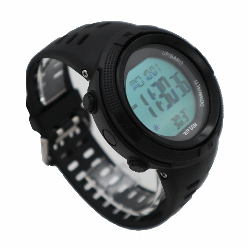 Sports Watch Barometer Altimeter Temperature Weather report Pedometer Calories Distance Counter Chronograph Outdoor Watches 5ATM