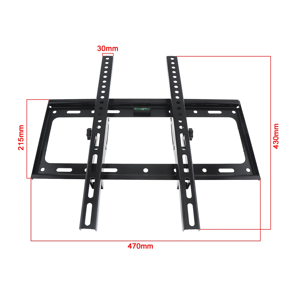 Universal 50KG Adjustable TV Wall Mount Bracket Flat Panel TV Frame Support 15° Tilt with Level for 26-55 Inch LCD LED Monitor