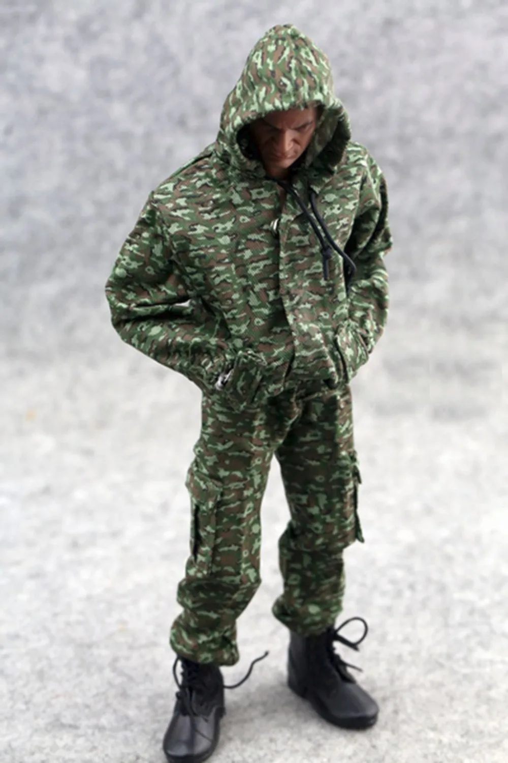 

[wamami] 1:6 Scale Action Figure Toy Trend Hoodie Jacket Pants Set Clothes