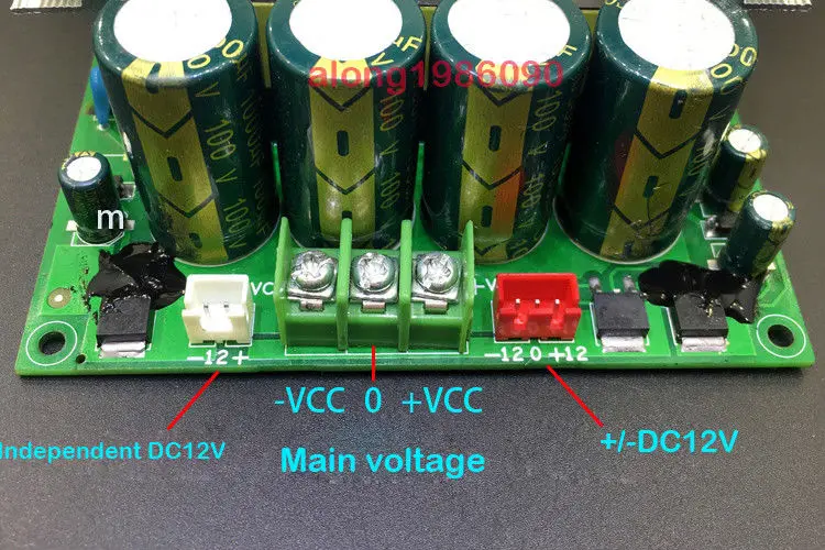 ZEROZONE 2000W 200V-240V TO DC+/-80V LLC Amplifier Switching Power Supply Board L12-22