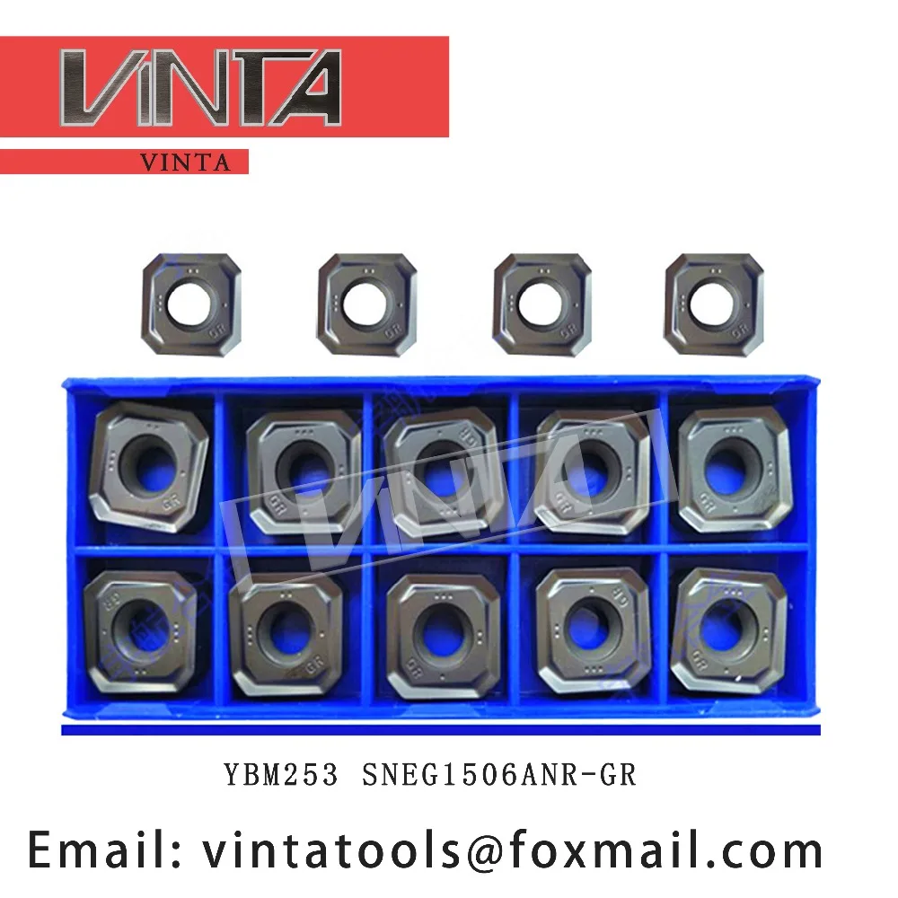 

high quality 10pcs/lots YBC302 YBM253 YBD152 SNEG1506ANR-GR cnc carbide milling inserts