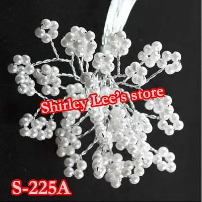 Wholesale--20 Bunches=240 Stems X  Ivory  Pearl Sprays,Pearls on Wire Stem, Floral Supplies (S-225A) Wedding Decoration