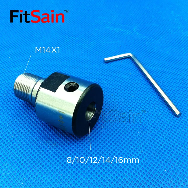 FitSain-SELF-CENTERING maiually operated chuck M14x1 for motor shaft 6/8/10/12/14/16mm CNC mini lathe chuck Bench parts machine