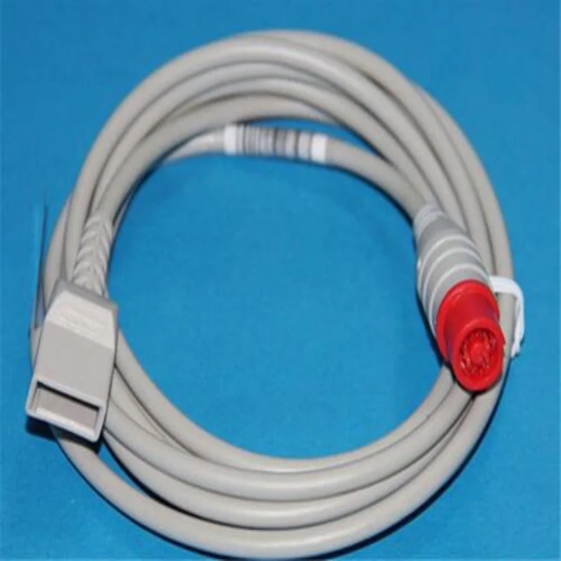 

FREE SHIPPING 100% Compatible For Fukuda 12pin to Utah Transducer IBP Adapter Cable IBP Cable TPU 3.6M Patient Monitor Cable