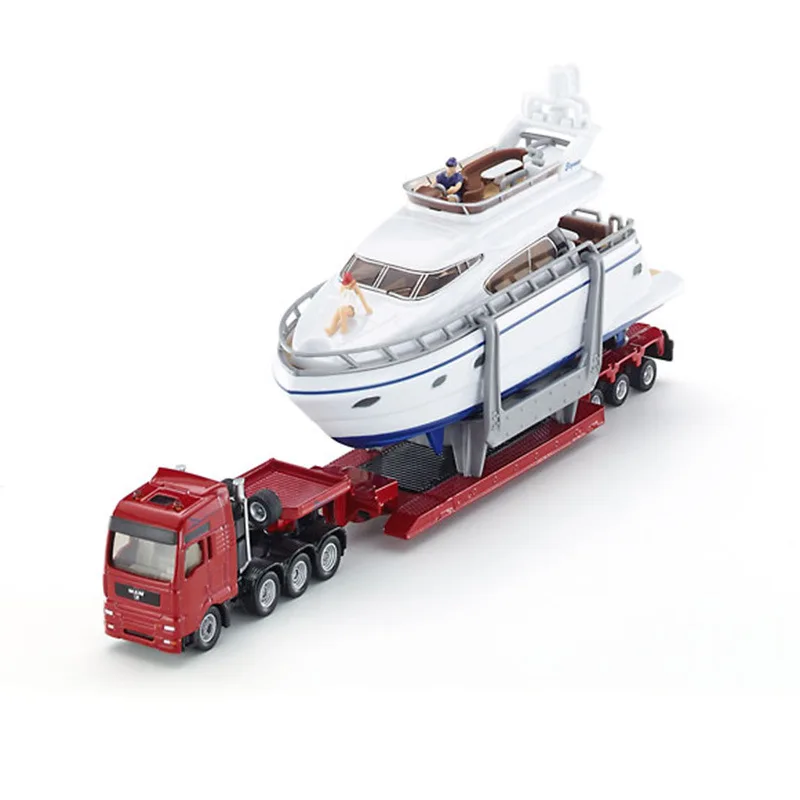 1:87 alloy car models, with high simulation truck yacht SIKU-U1849 model, metal diecasts, toy vehicles, free shipping