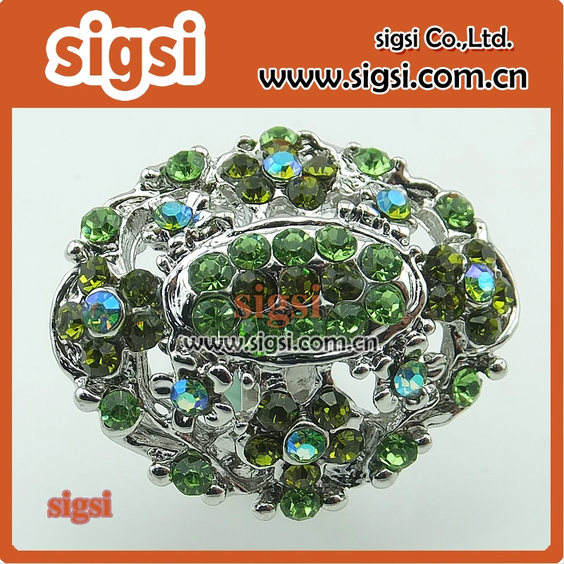 30mm pretty high quality oval shape Rhinestone botton