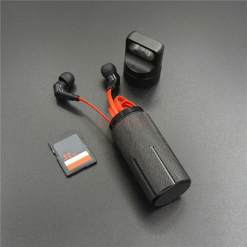 المحمولة سبائك الألومنيوم حبوب زجاجة سعة كبيرة المنزلية المنظم خزان الطب الصغيرة تخزين في الهواء الطلق صندوق حبوب صغير #3