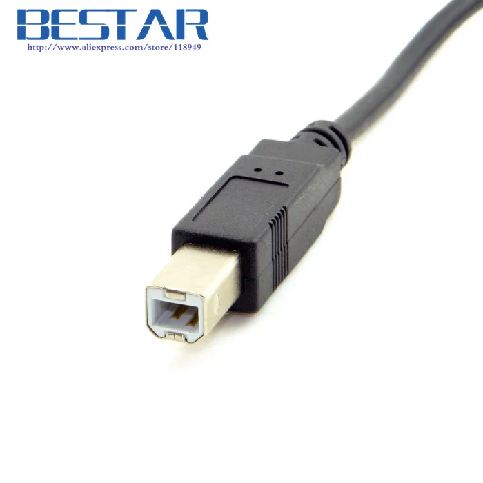 50 سنتيمتر USB-B usb 2.0 نوع b الذكور إلى الإناث طابعة ماسحة القرص الصلب تمديد كابل مع مسامير ل وحة جبل
