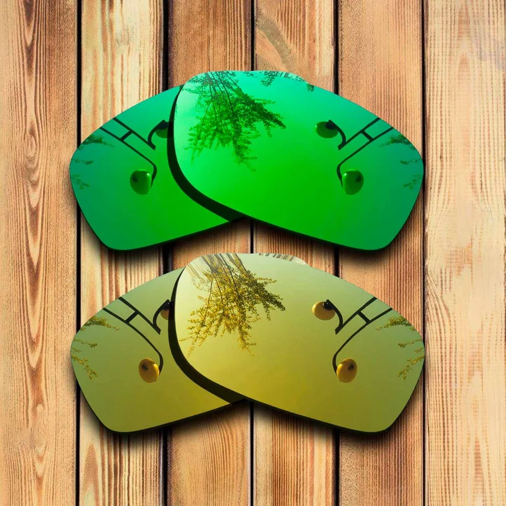 2 Pairs 100% Precisely Cut Polarized Replacement Lenses for Fives Squared Sunglass - Many Colors