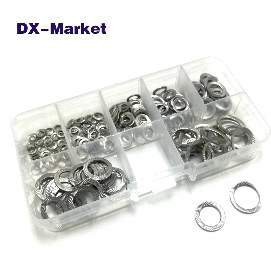 m3-m12 lock washer kit , sus304 self locking flat washer , high quality tapered washers fastener ,T0158