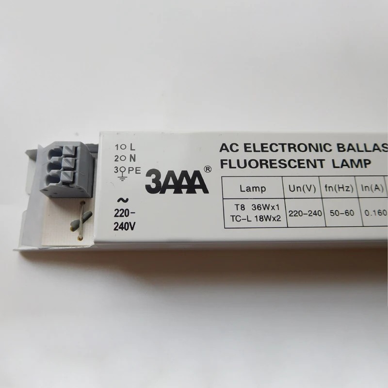 3AAA YZ-136EAA Instant Start Fluorescent Lamp Electronic Ballast For T8/TC-L 36WX1 18WX2 Lamp AC 220-240V CCC CE CB