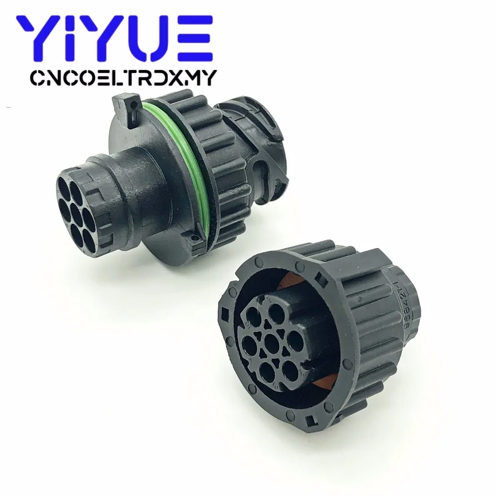 1 комплект Tyco Amp 7 Pin 1,5 мм Мужской Женский BU-STE KPL круглые DIN корпуса 1718230 967650-1 968421-1 1718230-1-1