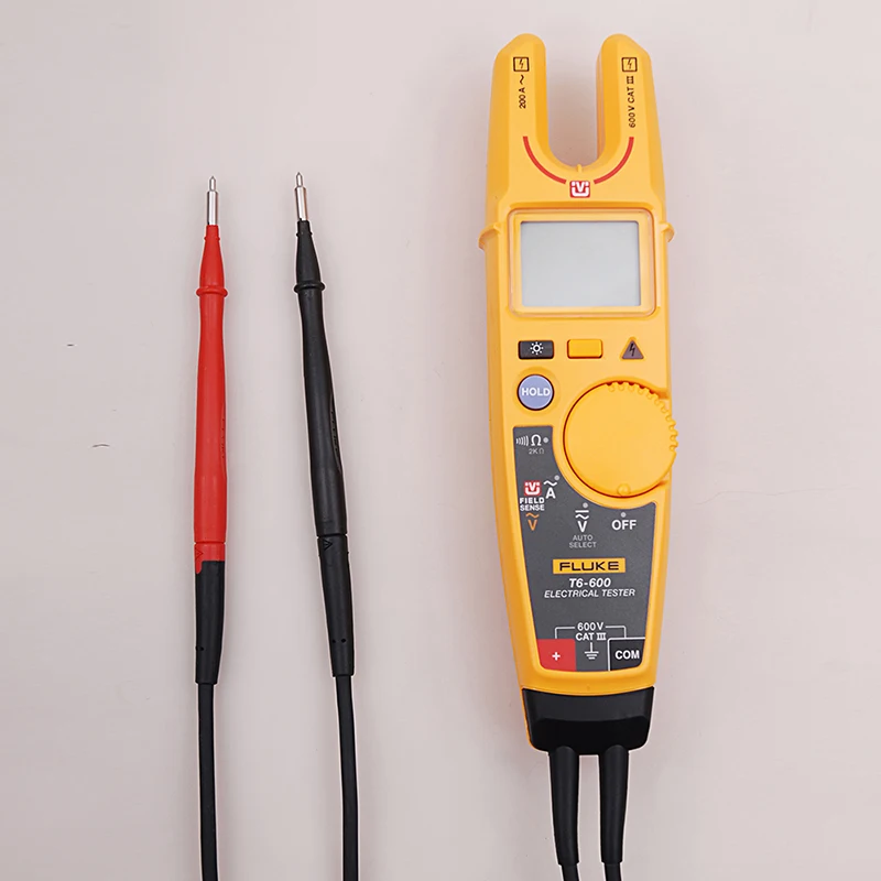 Fluke T6-600 Clamp Continuity Current Electrical Tester Non-contact Voltage Clamp  Meter With Original Fluke Soft Case