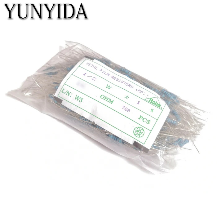 10pcs 3W +-1% Metal Film Resistor 1R 10R 22R 47R 100R 220R 330R 680R 1K 2K2 4.7K 10K 47K 100K 470K 1M