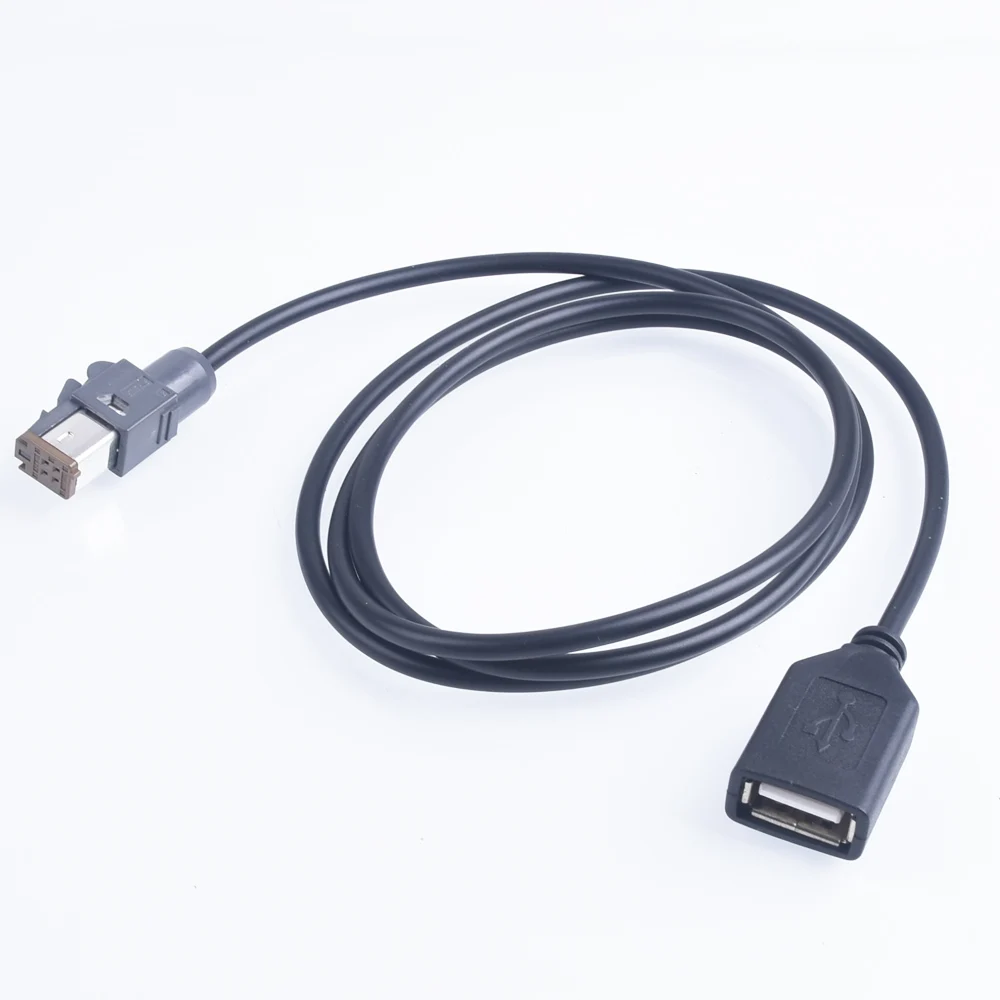 Car Aux Audio Input Media Data Wire Plug To USB Adapter Conector For Totota 4pin