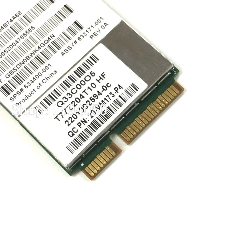 WDXUN for MC8355 Gobi3000 3G WWAN Card HSPA+ Module  WCDMA for 634400-001 2170p 2560p 8460p 8560w 4540s 6460b 6570b WLAN