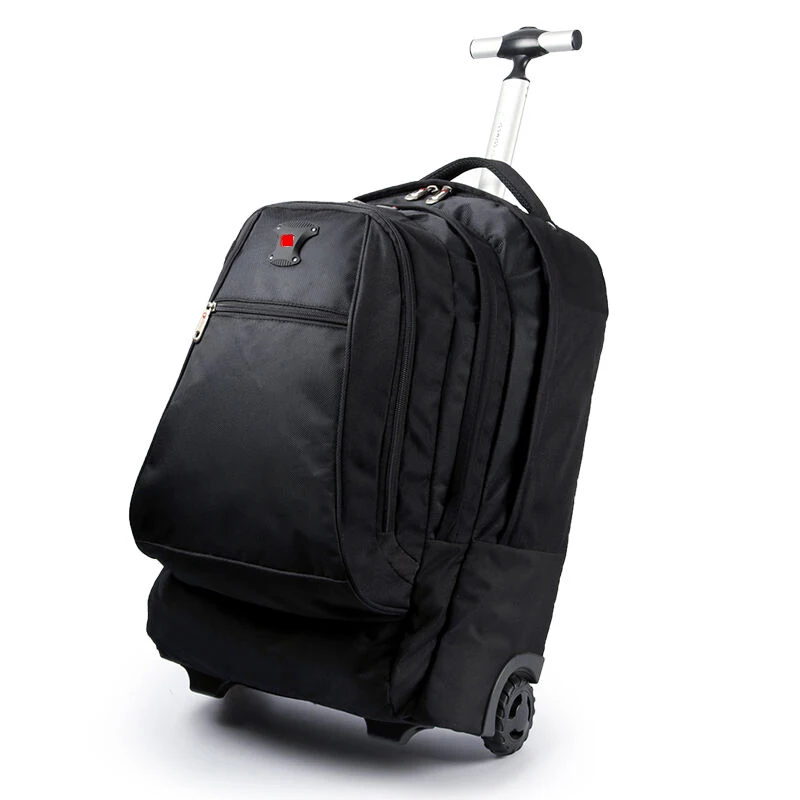 Swiss brand trolley travel bag Multi-function backpack Men women suitcase bag Boarding large-capacity travel suitcase with wheel