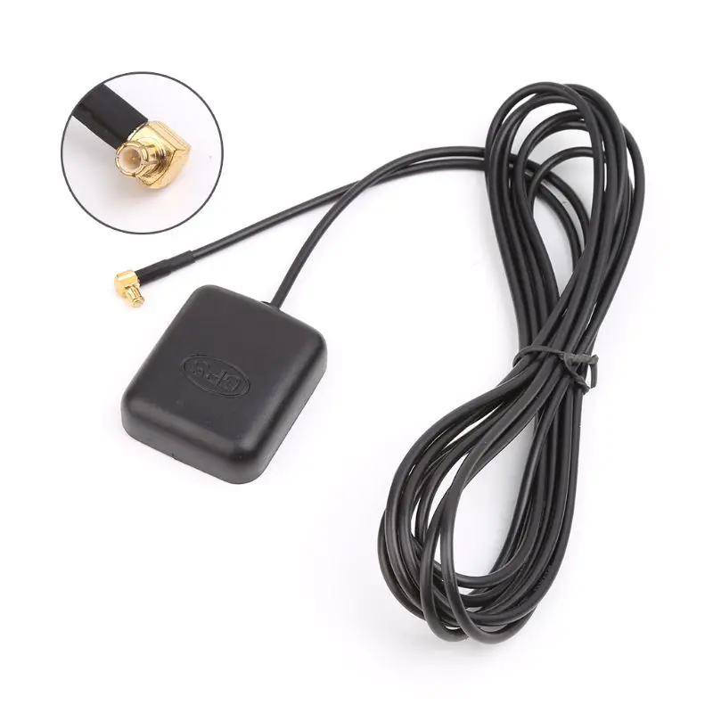 Car GPS Antenna Receiver With 3.5mm MCX Right Angle Connector Navigator Aerial 3  Dropship