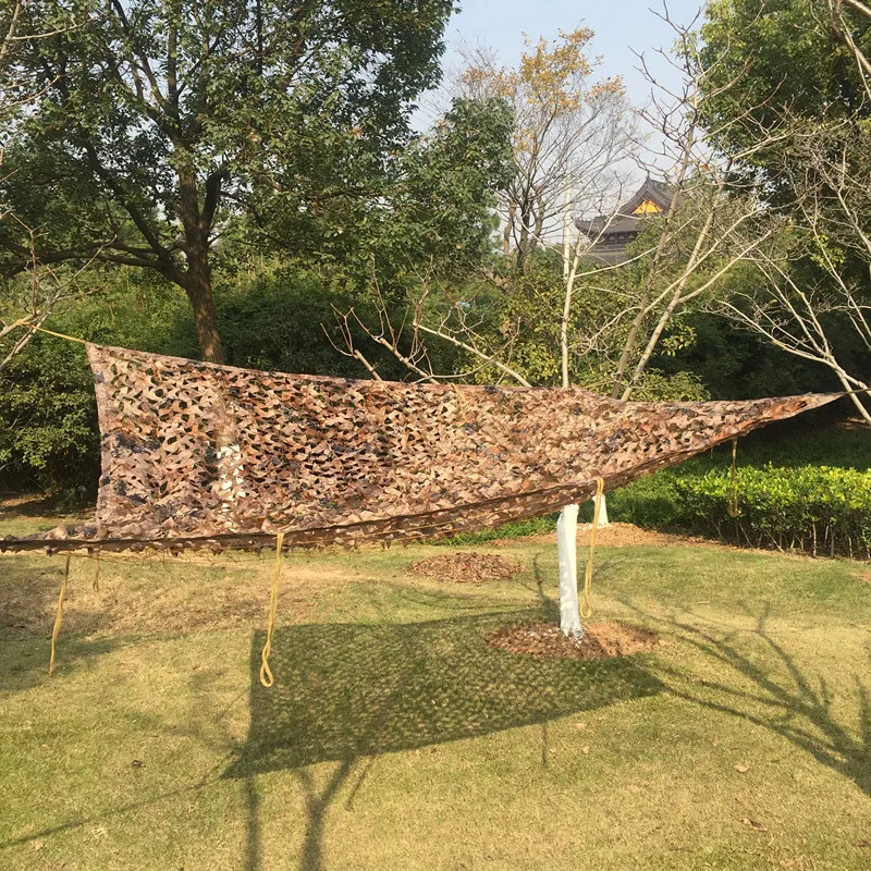 1.5X4M Double Layer Military Desert Camouflage Net 210D Oxford Cloth Sun Shade Camo Netting for Hunting Camping Decoration