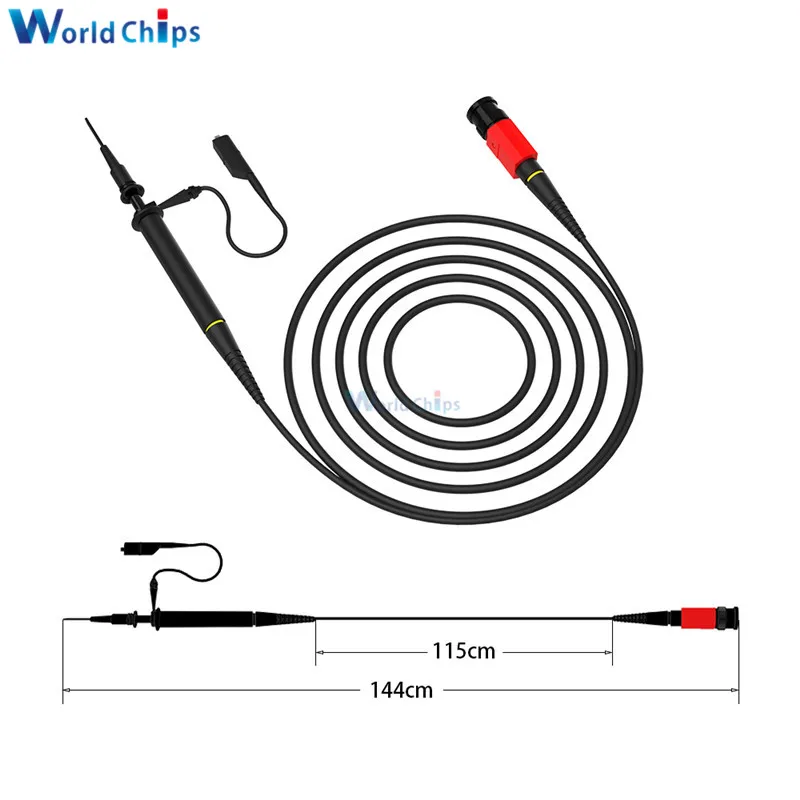 P4100 Oscilloscope Probe 100X High Voltage 2KV Oscilloscope Clip Probe 100MHz Bandwidth BNC Connector P4100 Probe