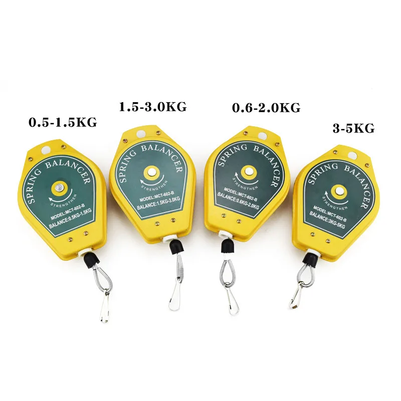 

0.6-2kg/1.35 - 4.4lbs 1.5-3.0kg Spring Balancer Tool Holder Ergonomic Hanging Retractable Hanging Tool