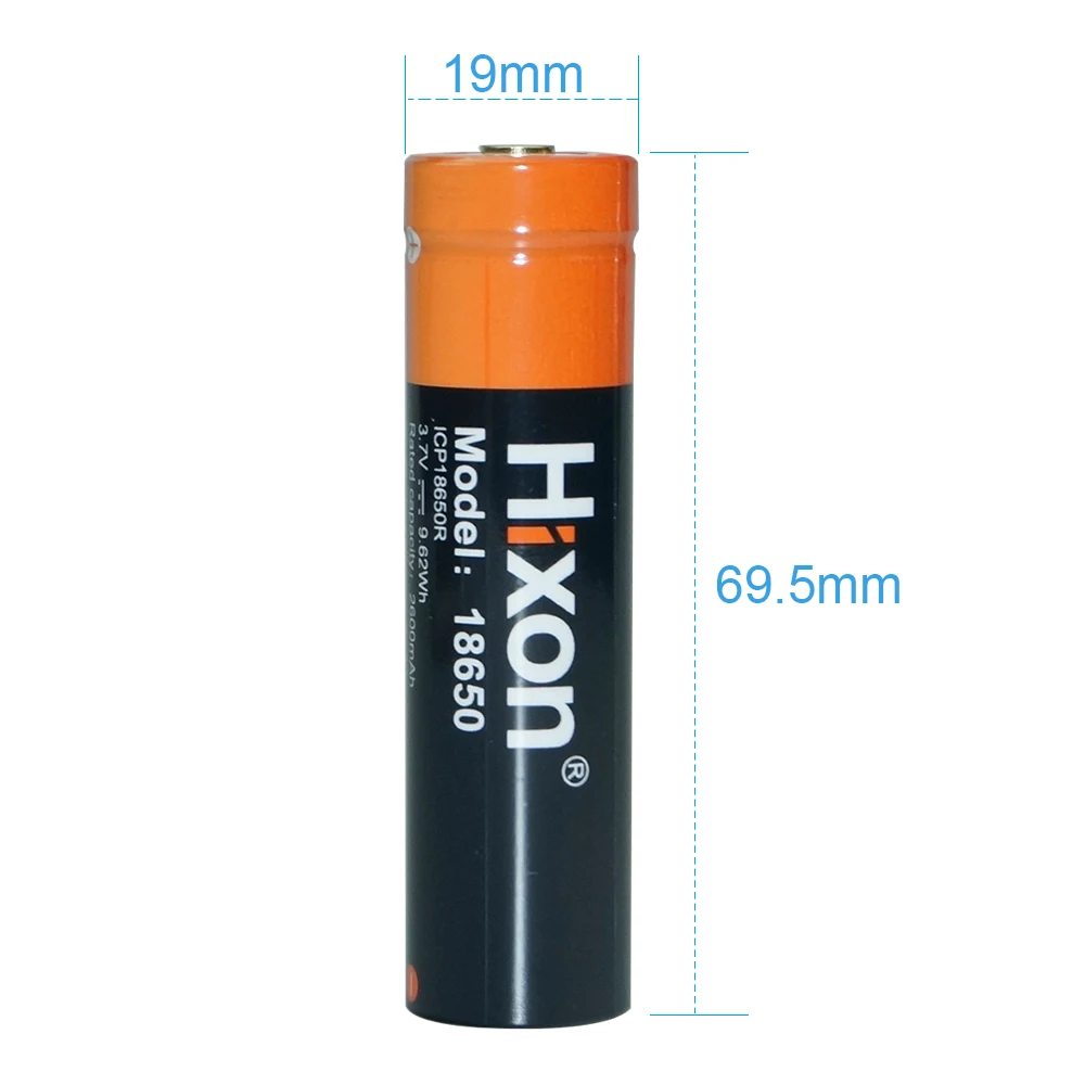 186502600mAh 3.7V ICR Rechargeable Li-Ion Replacement  Protected Battery With PCB Board For Olight ITP LED Flashlights