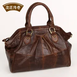 GENUINE LEATHER Women's Casual Desinger handbag messenger Shoulder bag for Women female Fashion ol elegant Tote bag 804217