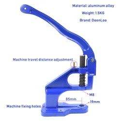 Metal buttons Installation Snaps machine Rivet Sewing repair tools Eyelet mounting machine  Rivets installation press machine