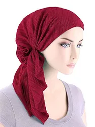 Gorros Hijabs para mujer musulmana, turbante interior, gorro para la cabeza, accesorios para el cabello, bufanda musulmana, gorro para la pérdida de cabello, nueva moda