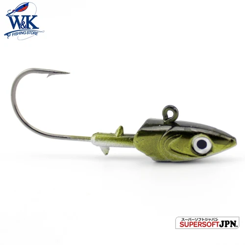 Imagen 2 del producto Venta caliente Jig anzuelo de Pesca 40g 6/0 de agua dulce suave señuelo de Pesca medregal del Japón ganchos