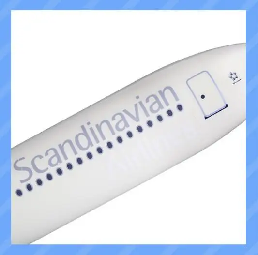 47cm Resin SAS Northern Europe Airlines A340 Plane Model Airbus Scandinavian  India A320 Airways AircraftAviation Model Toy Gift