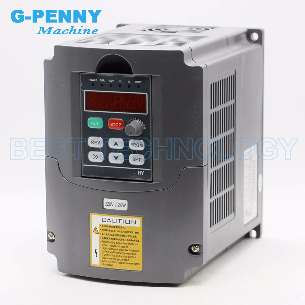 G-Penny 2.2kw Water Cooled Spindle kits 4 pcs Ceramic Ball Bearing ER20 & HY Inverter & 80mm Bracket & Water Pump & Collets