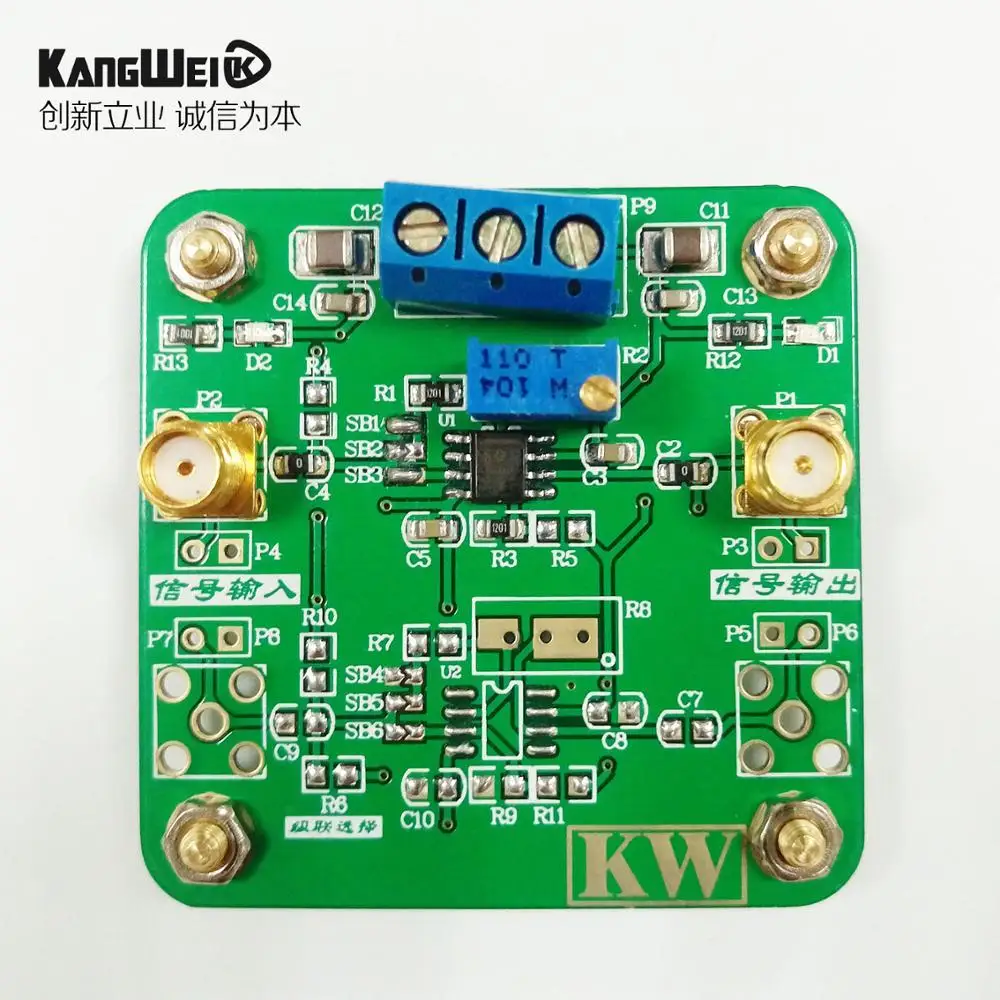 OPA842/843 module wideband low distortion unity gain stable voltage feedback operational amplifier