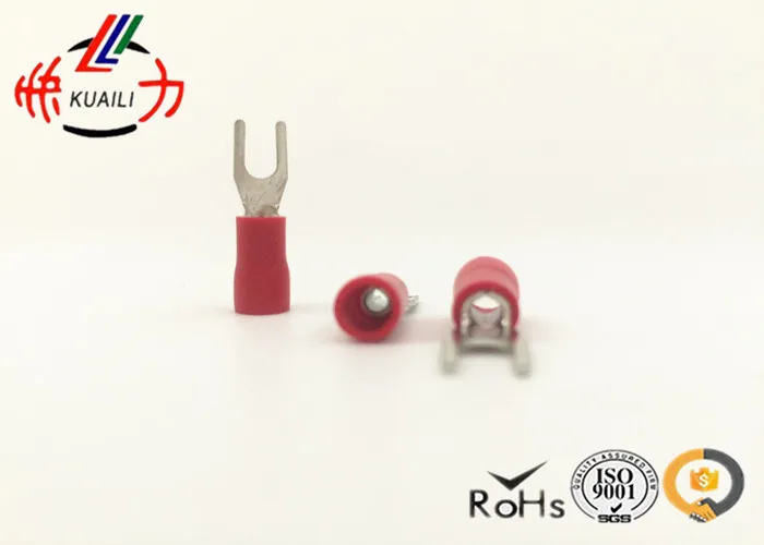 100PCS Fork end of the first cold-pressed terminal connectors insulated lug  TU-JTK SVS 1.25-3.5