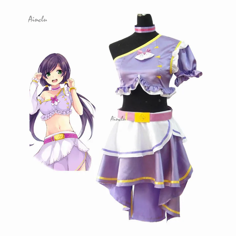 Ainclu Customize Free Shipping Adult New Fashion LoveLive! Toujou Nozomi Cosplay Brand Costumes  For Halloween Musical Party