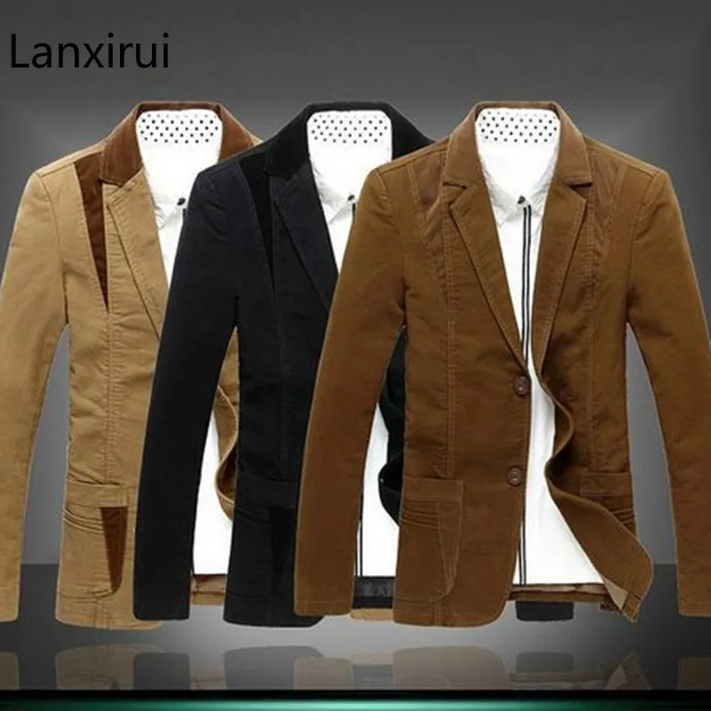 

Men's 7XL 6XL Blazers Autumn Man classical Jackets Suit Slim fit Blazer masculino Cool Trendy jaqueta masculina 72202