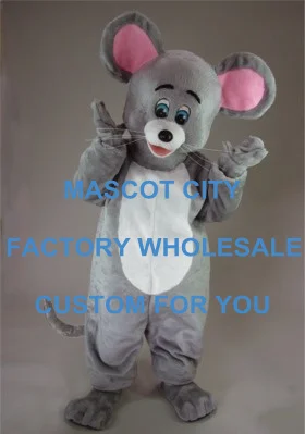 

Grey Mouse Mascot Costume Adult Size Character Animal Carnival Party Cosply Mascotte Mascota Fit Suit Kit EMS FREE SHIP SW1032