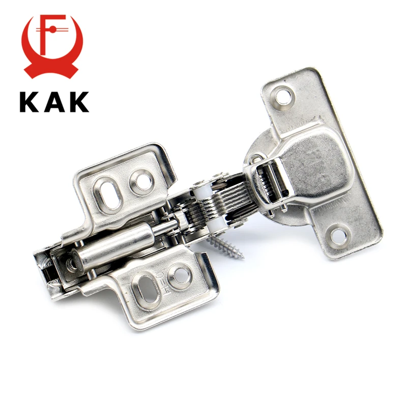 KAK Hinge Rustless Iron Hydraulic Hinge Iron Core Damper Buffer Cabinet Cupboard Door Hinges Soft Close Furniture Hardware