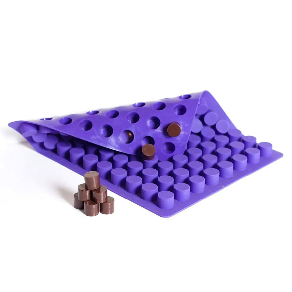 88 cavities Mini Round mini cheese cakes molds baking silicone mold for Chocolate Truffle Jelly and Candy ice mold