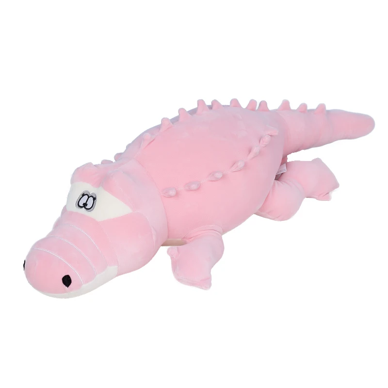 

Dorimytrader Giant Cartoon Lying Crocodile Plush Toy Big Animal Alligator Stuffed Pillow Doll Kids Gift 49inch 125cm DY61014