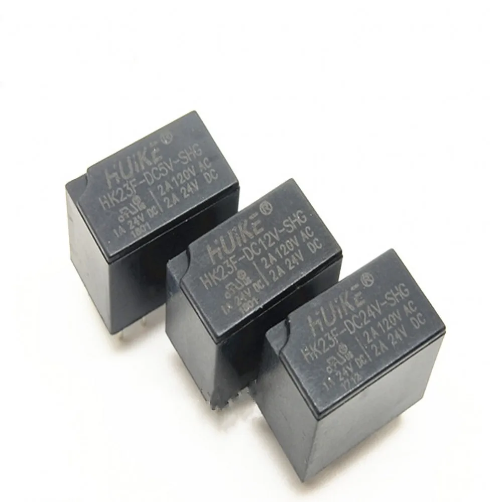 

50pcs 6pins HK23F-DC5V-SHG HK23F-DC12V-SHG HK23F-DC24V-SHG 5VDC 12VDC 24VDC 2A 120VAC Relay
