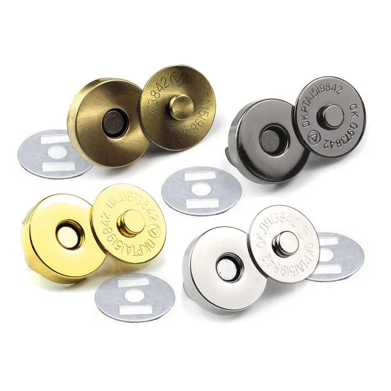 

100sets Multi-Size Heavy Duty Magnetic Snaps Closure Button Strong Force Clasps Premium Quality