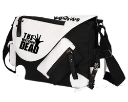 The Walking Dead Messenger Handbag Bag who will arrive Printing  Animation Shoulder Messenger School Book Bags