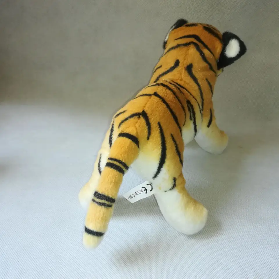 high quality about 25cm yellow tiger soft doll baby tiger plush toy kids toy birthday gift h2895