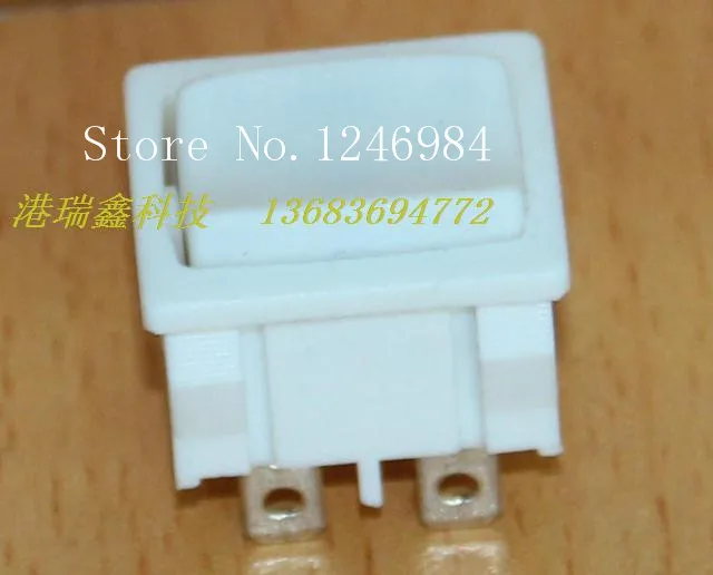 [SA]Trigger power switch Pyunik PRONIC white six -way double reset square feet BR-23A Rocker Switches--50pcs/lot